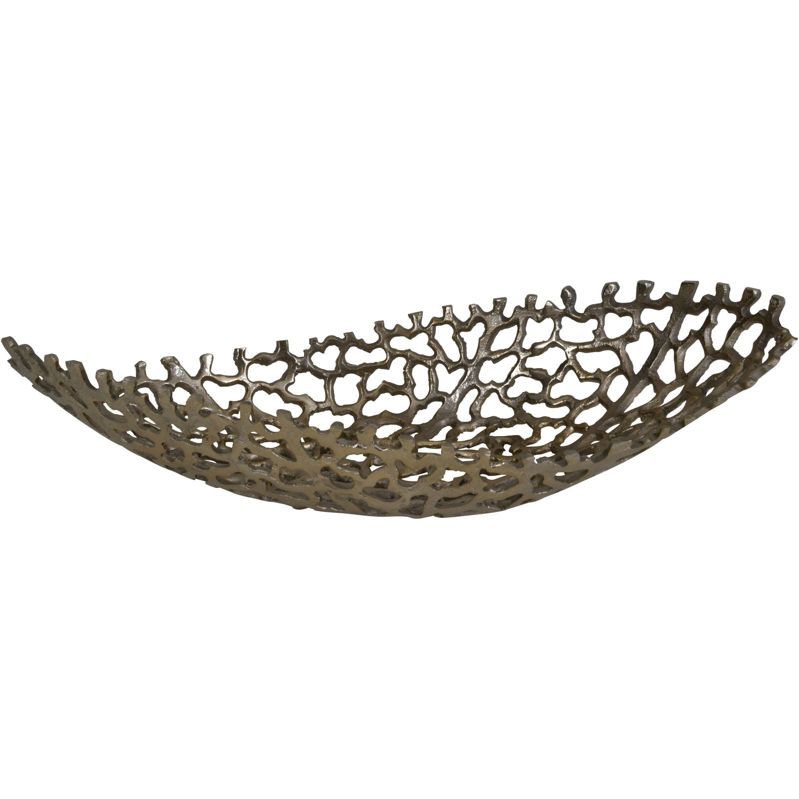 Aussie Gold Aluminium Coral Ellipse Bowl
